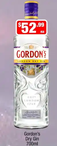 Liquor Stax Gordon's Dry Gin offer