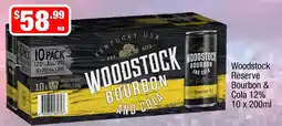 Liquor Stax Woodstock Reserve Bourbon and Cola offer