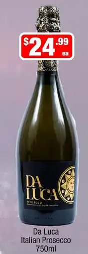 Liquor Stax Da Luca Italian Prosecco offer