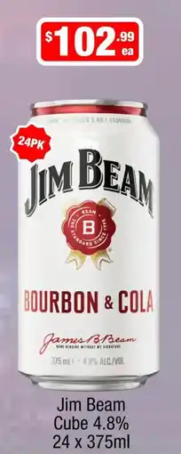 Liquor Stax Jim Beam Cube offer