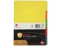 Officeworks GBC A4 5 Tab Dividers Assorted offer