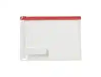 Officeworks Lihit Lab Gusset Document Wallet A5 Red offer