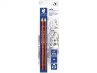 Officeworks Staedtler Learner Jumbo Triangular Graphite Pencils 2B 2 Pack offer