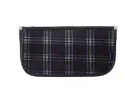 Officeworks Studymate Single Zip Pencil Case Blue Medium Tartan offer