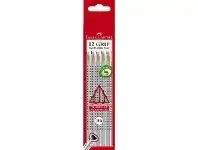 Officeworks Faber-Castell Triangular Grip Graphite Pencils HB 12 Pack offer