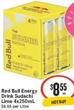 IGA Red Bull Energy Drink Sudachi Lime offer