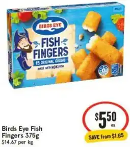 IGA Birds Eye Fish Fingers offer