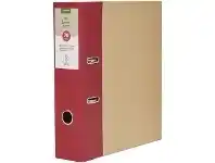Officeworks Otto J.Burrows Recycled Kraft Lever Arch Binder Berry offer