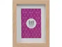Officeworks Lifestyle Brands Promenade Frame 6 x 8" with 4 x 6" Opening Oak offer
