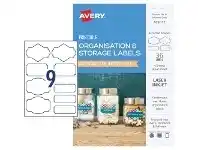 Officeworks Avery Assorted Organisational Labels White 36 Pack offer