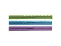 Officeworks Studymate Aluminium Colour Ruler 30cm offer