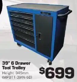 Repco 39" 6 Drawer Tool Trolley offer