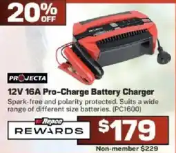Repco Projecta 12V 16A Pro-Charge Battery Charger offer