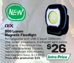 Repco OEX 800 Lumen Magnetic Floodlight offer