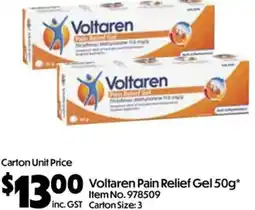 C-Store Distribution Voltaren Pain Relief Gel offer