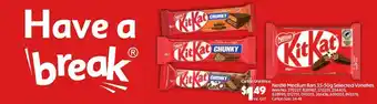 Nestlé KitKat Medium Bars Selected Varieties