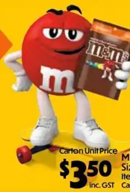 C-Store Distribution M&M's offer