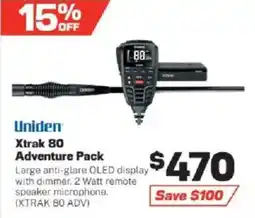 Repco Uniden Xtrak 80 Adventure Pack offer
