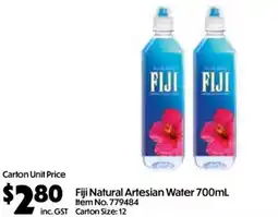 C-Store Distribution Fiji Natural Artesian Water offer