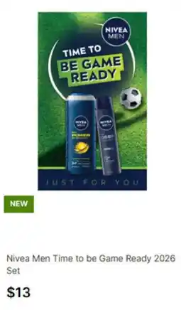 Target Nivea Men Time to be Game Ready 2026 Set offer