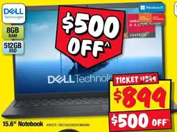 JB Hi-Fi Dell Technologies 15.6" Notebook offer