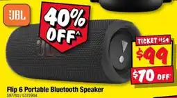 JB Hi-Fi JBL Flip 6 Portable Bluetooth Speaker offer