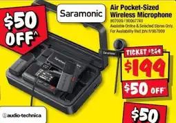 JB Hi-Fi Saramonic Air Pocket-Sized Wireless Microphone offer