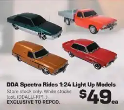 Repco DDA Spectra Rides 1:24 Light Up Models offer