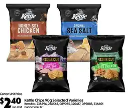C-Store Distribution Kettle Chips 90g Selected Varieties offer
