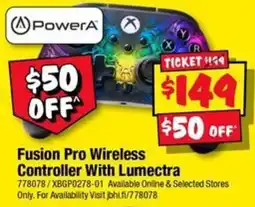 JB Hi-Fi PowerA Fusion Pro Wireless Controller With Lumectra offer