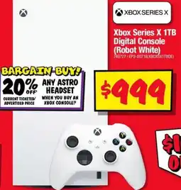 JB Hi-Fi Xbox Series X 1TB Digital Console (Robot White) offer
