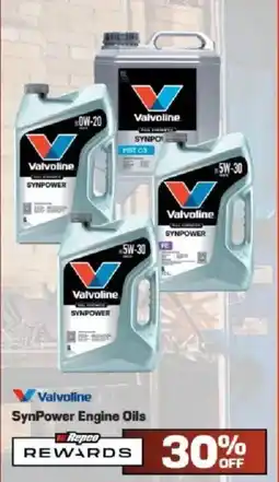Repco Valvoline SynPower Engine Oils offer