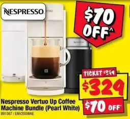 JB Hi-Fi Nespresso Vertuo Up Coffee Machine Bundle (Pearl White) offer