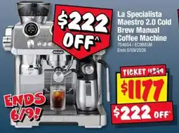 JB Hi-Fi La Specialista Maestro 2.0 Cold Brew Manual Coffee Machine offer