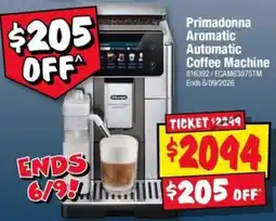 JB Hi-Fi Primadonna Aromatic Automatic Coffee Machine offer