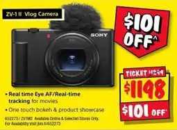 JB Hi-Fi Sony ZV-1 II Vlog Camera offer