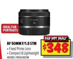 JB Hi-Fi Canon RF 50MM F/1.8 STM offer