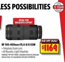 JB Hi-Fi Canon RF 100-400mm f/5.6-8 IS USM offer