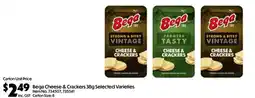 C-Store Distribution Bega Cheese & Crackers Selected Varieties offer