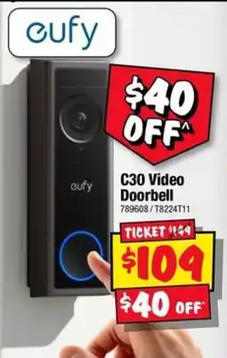 JB Hi-Fi eufy C30 Video Doorbell offer
