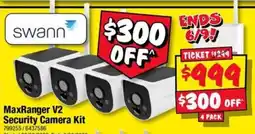 JB Hi-Fi Swann MaxRanger V2 Security Camera Kit offer