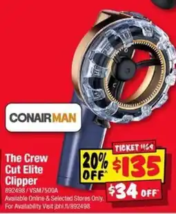 JB Hi-Fi Conair Man The Crew Cut Elite Clipper offer
