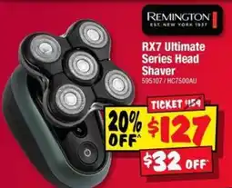 JB Hi-Fi Remington RX7 Ultimate Series Head Shaver offer