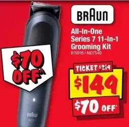 JB Hi-Fi Braun All-In-One Series 7 11-In-1 Grooming Kit offer