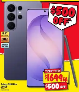 JB Hi-Fi Galaxy S26 Ultra 256GB offer