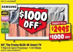 JB Hi-Fi Samsung 85" The Frame QLED 4K Smart TV offer