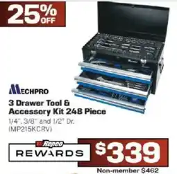 Repco Mechpro 3 Drawer Tool & Accessory Kit offer