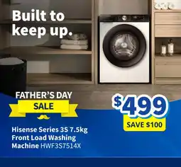Bi-Rite Hisense Series 3S Front Load Washing Machine offer