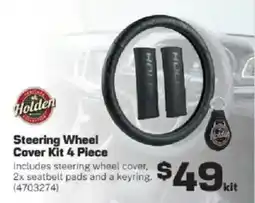 Repco Holden Steering Wheel Cover Kit 4 Piece offer