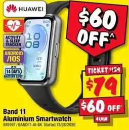 JB Hi-Fi Huawei Band 11 Aluminium Smartwatch offer